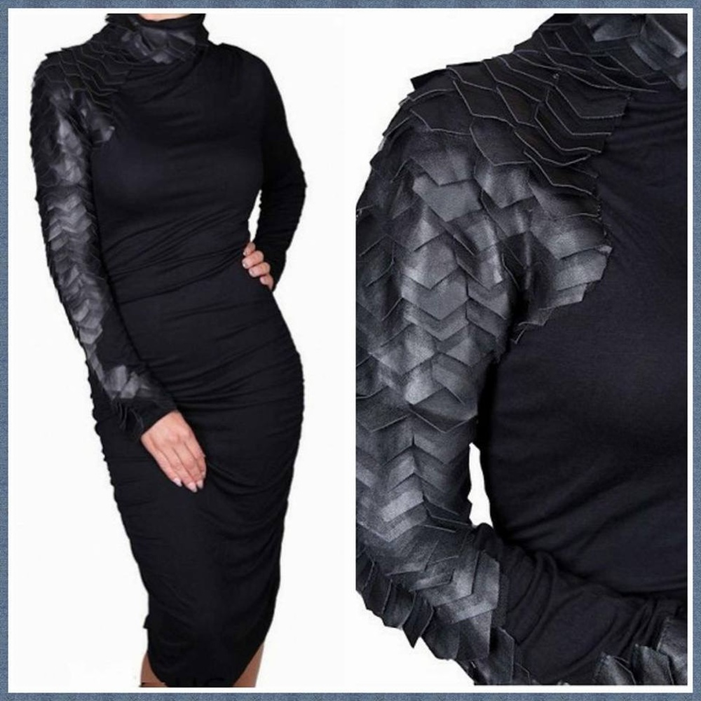 TEXTURED DRESS